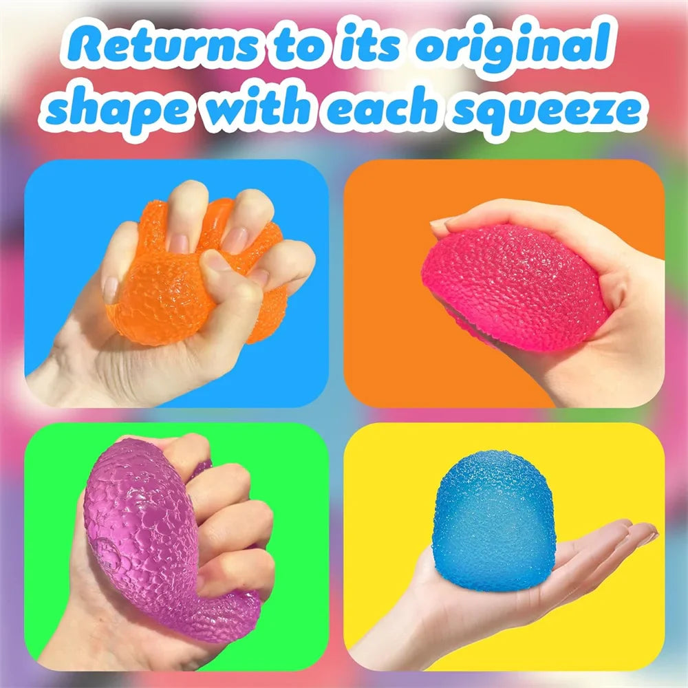 Textured Squishy Squeeze Toy | Malt Sugar Filled Stress Cube Fidget Toy